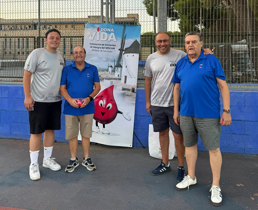 La Asociación de Donantes de Sangre acompaña al baloncesto en el torneo 3×3