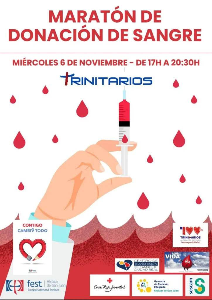 donantes sangre alcazar ii maraton trinitarios cartel