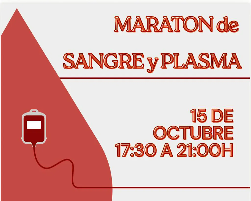El 15 de octubre, Alcázar tiene una cita con la donación de sangre y plasma